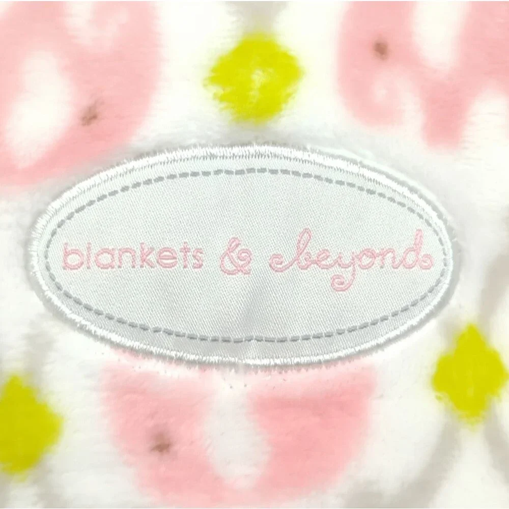 Blankets & Beyond Sleep Sack Fleece Elephants Pink and Green